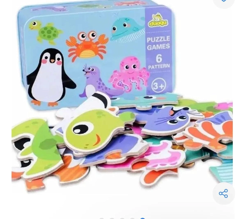 ROMPECABEZAS DE MADERA DIDACTICO PARA NIÑOS - 4