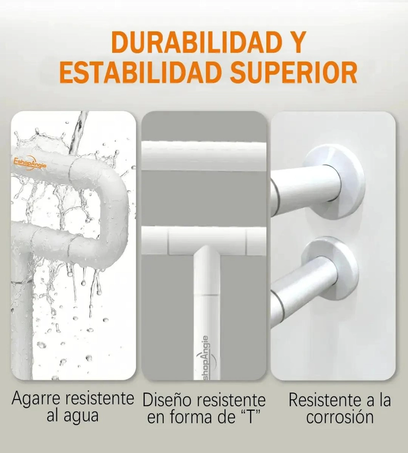 BARRA DE SEGURIDAD PARA BAÑO EN ACERO INOXIDABLE - 4