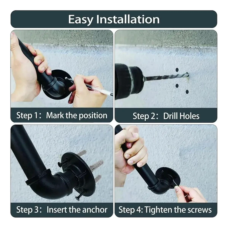 BARANDAL DE PASAMANOS TUBULAR PARA ESCALERAS 1,5 M - 3