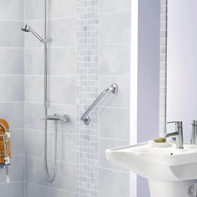 BARRA DE SEGURIDAD PARA BAÑO DE 47,5 CM ACERO INOXIDABLE - 2