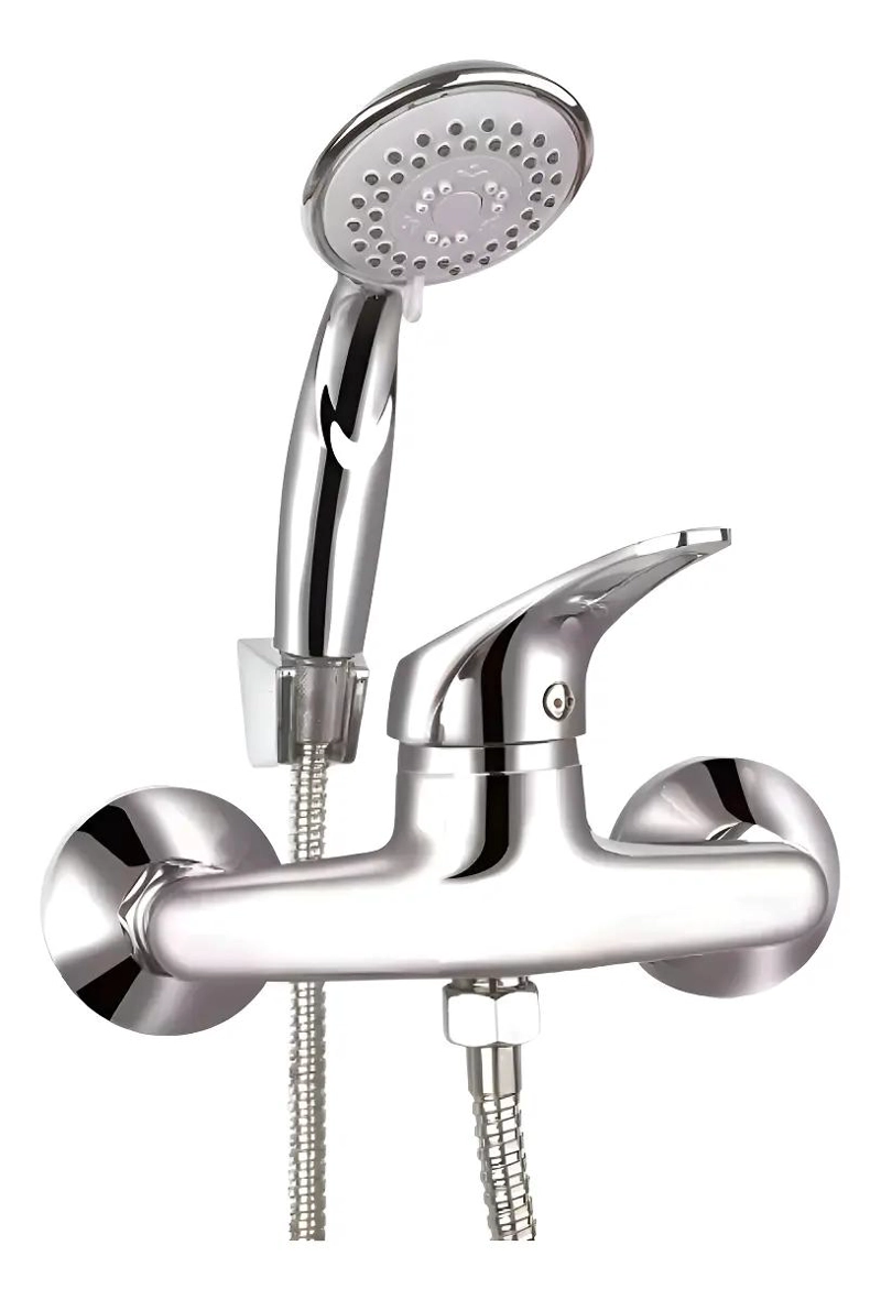 GRIFERIA MONOMANDO PARA DUCHA COLOR PLATEADO - 1