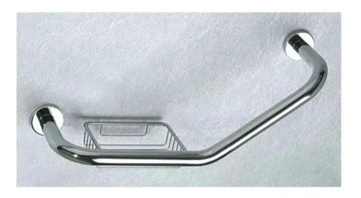 AGARRADERA DE SEGURIDAD CURVA 135° COLOR PLATEADO - 4