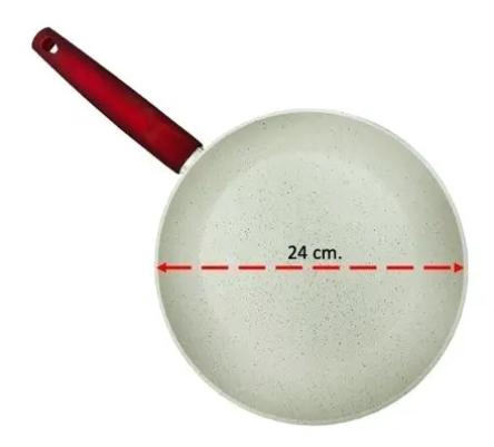 SARTE N DE CERAMICA MARMOLEADA ANTIADHERENTE 24 CM - 4