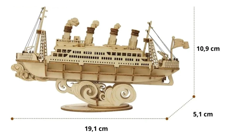 PUZZLE 3D DE MADERA CRUCERO CRUISE SHIP - 3