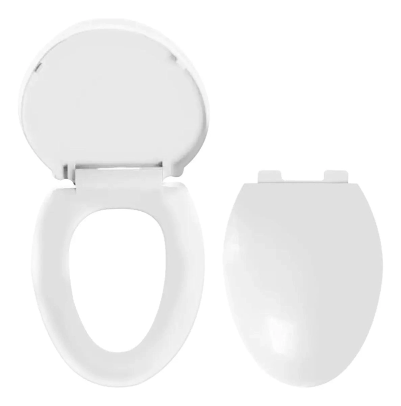 ASIENTO DE INODORO ELONGADO BLANCO CON CIERRE SUAVE - 2