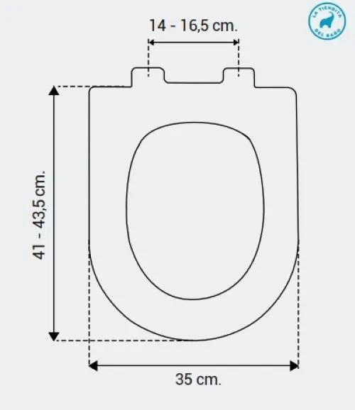 TAPA PARA ASIENTO DE INODORO CON CIERRE SUAVE BLANCO - 2