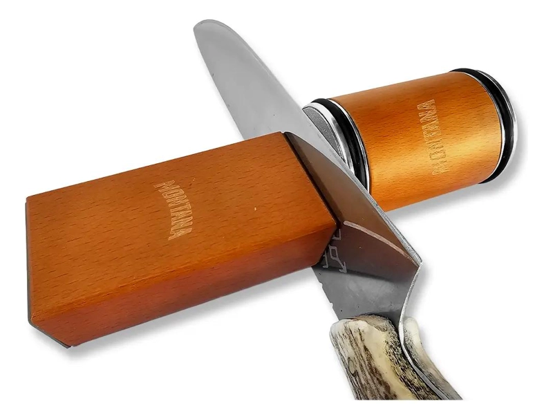 AFILADOR DE CUCHILLOS CON MANGO DE HAYA - 2