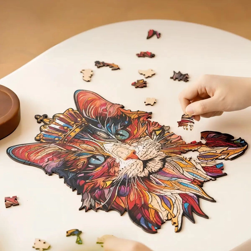 PUZZLE DE MADERA REY GATO 200 PIEZAS - 2