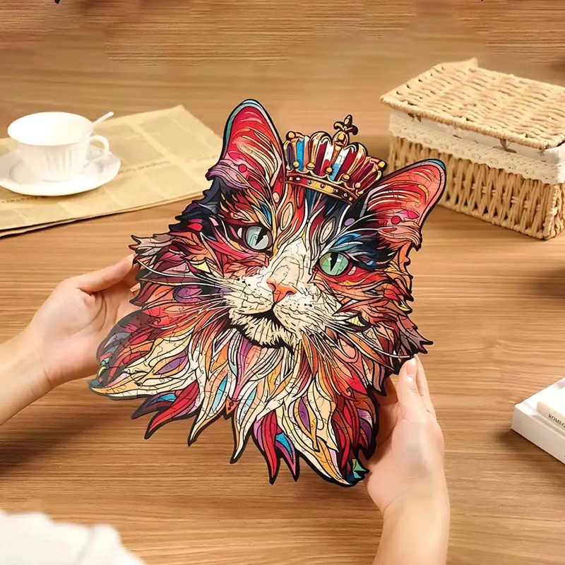 PUZZLE DE MADERA REY GATO 200 PIEZAS - 3