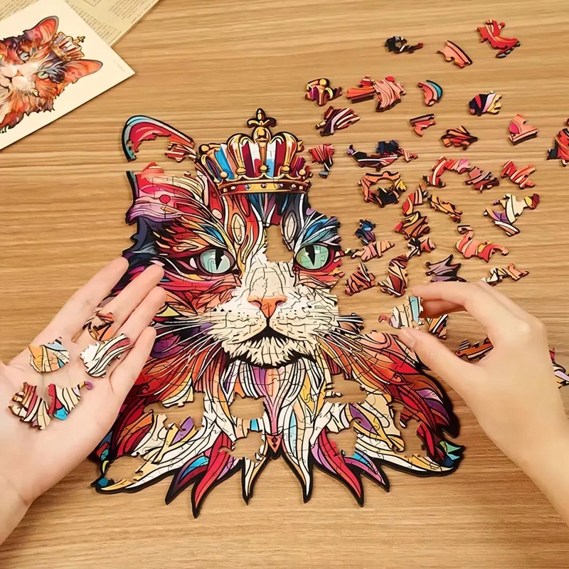 PUZZLE DE MADERA REY GATO 200 PIEZAS - 4