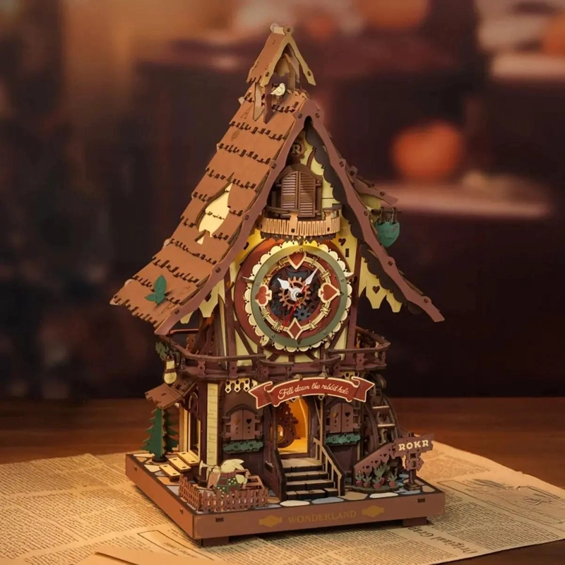 PUZZLE 3D RELOJ CUCU DE MADERA PARA ARMAR - 2