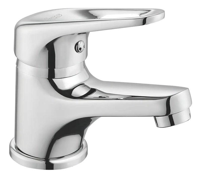 MONOMANDO PARA LAVAMANOS CROMADO CON CARTUCHO CERAMICO - 1