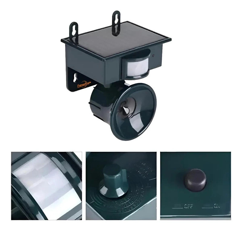 AHUYENTADOR ULTRASONICO SOLAR PARA GATOS, PERROS Y AVES - 2