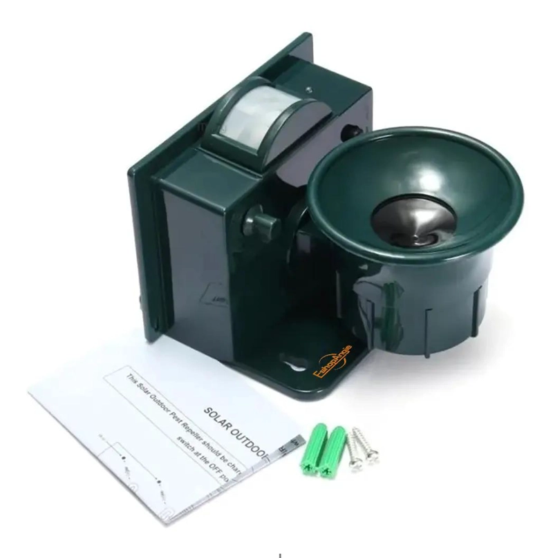 AHUYENTADOR ULTRASONICO SOLAR PARA GATOS, PERROS Y AVES - 4