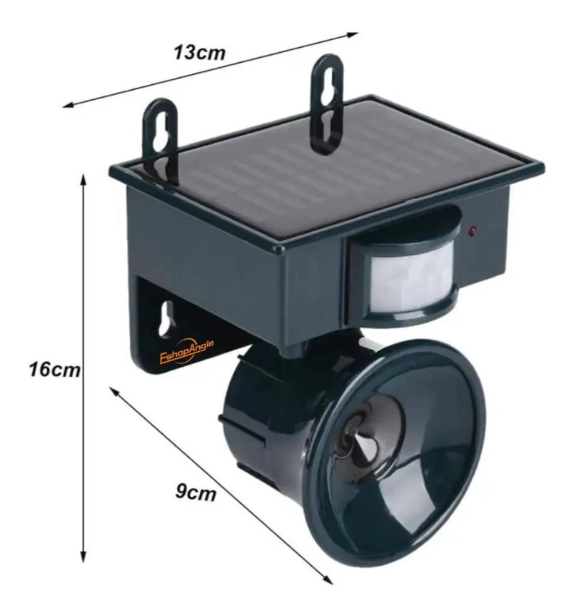 AHUYENTADOR ULTRASONICO SOLAR PARA GATOS, PERROS Y AVES - 5
