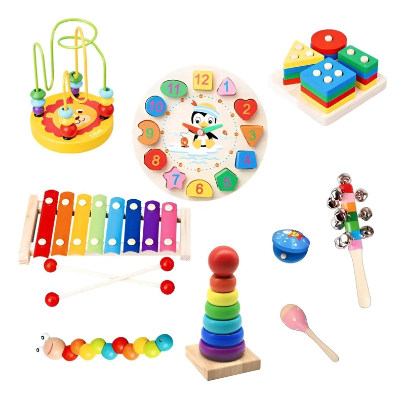 SET DE JUGUETES DE ESTIMULACION TEMPRANA 9 PIEZAS - 1