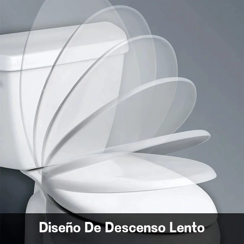ASIENTO DE INODORO CON TAPA Y INSTALACION RAPIDA - 2