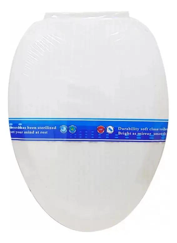 TAPA PARA ASIENTO DE BAÑO CON CIERRE SUAVE COLOR BLANCO - 4