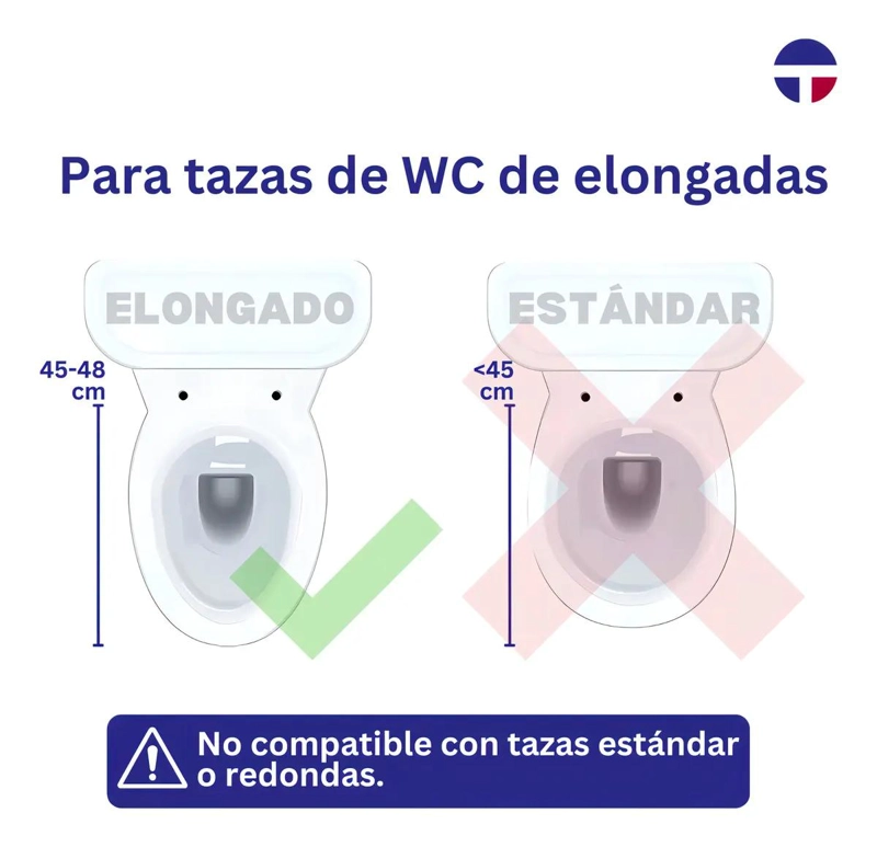 ASIENTO Y TAPA PARA WC CON CIERRE LENTO MODERNO - 2