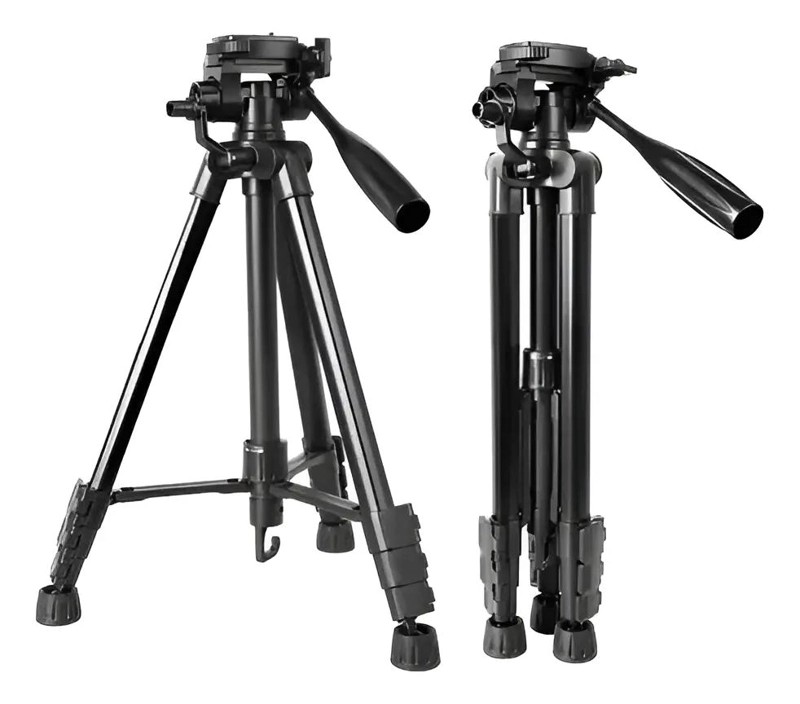 TRIPODE AJUSTABLE DE 140 CM PARA CAMARA Y CELULAR - 3