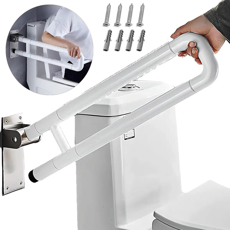 BARRA DE SEGURIDAD ABATIBLE ACERO INOX ANTIDESLIZANTE - 1