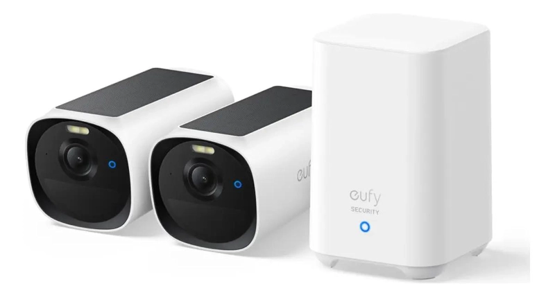 KIT 2 CAMARAS DE SEGURIDAD EUFYCAM E40 CON WIFI - 1
