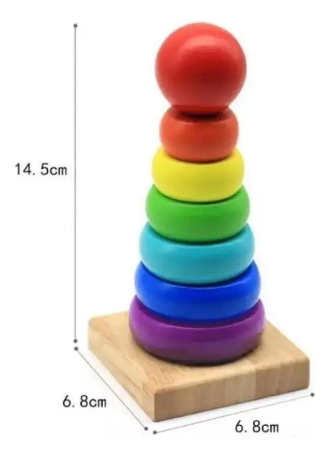 PACK 10 JUGUETES DIDACTICOS DE MADERA PARA NIÑOS - 5