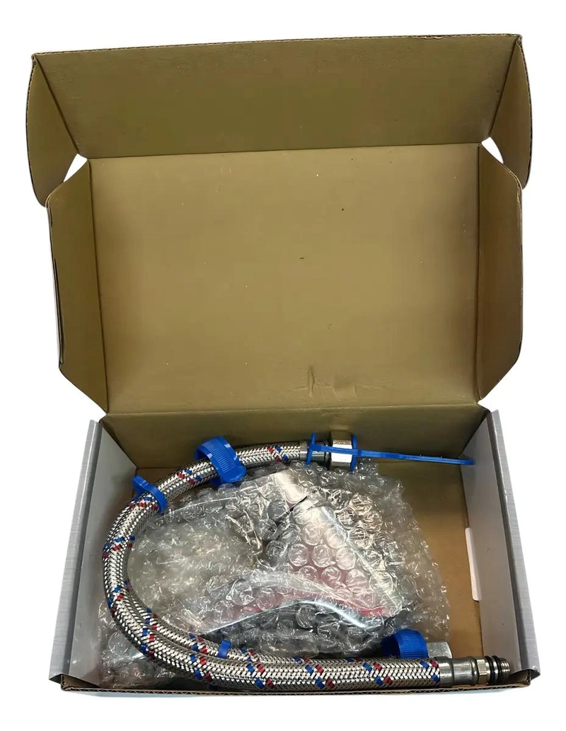LLAVE MONOMANDO PARA LAVAMANOS BLANCO Y CROMO - 2