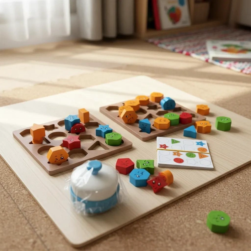 JUEGO DIDACTICO SENSORIAL DE MADERA PARA COORDINACION - 1