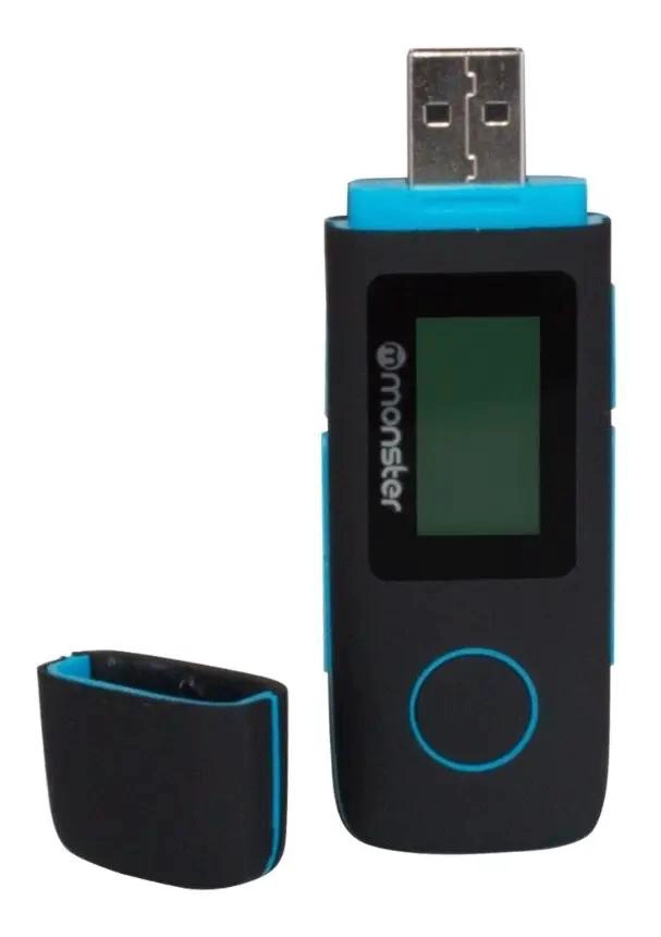 REPRODUCTOR MP3 16GB CON RADIO FM Y GRABADOR DE VOZ AZUL - 1