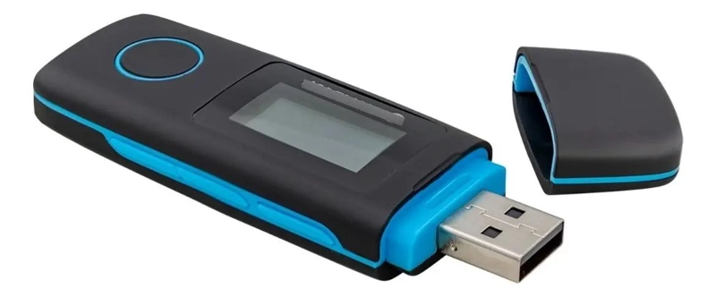 REPRODUCTOR MP3 16GB CON RADIO FM Y GRABADOR DE VOZ AZUL - 3