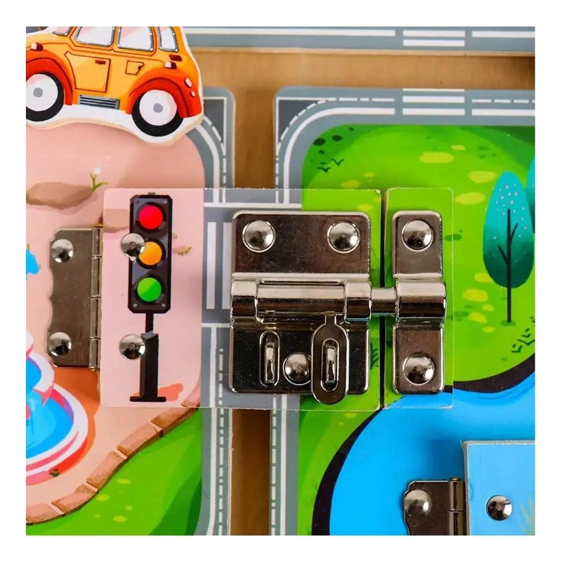 TABLERO SENSORIAL DIDACTICO MONTESSORI PARA NIÑOS - 2