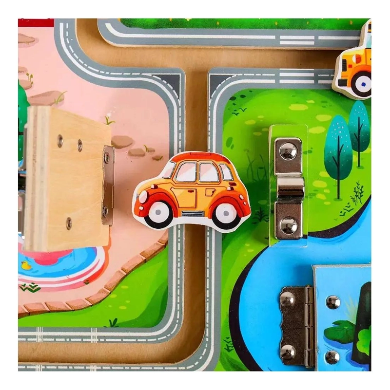 TABLERO SENSORIAL DIDACTICO MONTESSORI PARA NIÑOS - 5