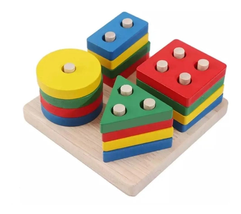 JUGUETES DIDACTICOS DE MADERA PARA NIÑOS PACK 6 - 3