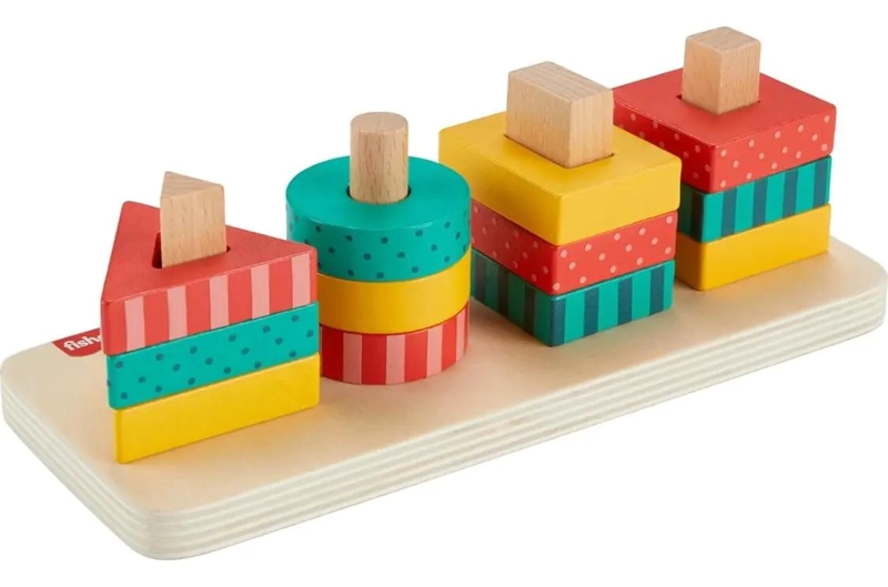 CLASIFICADOR DE FORMAS APILABLE DE MADERA PARA NIÑOS - 2
