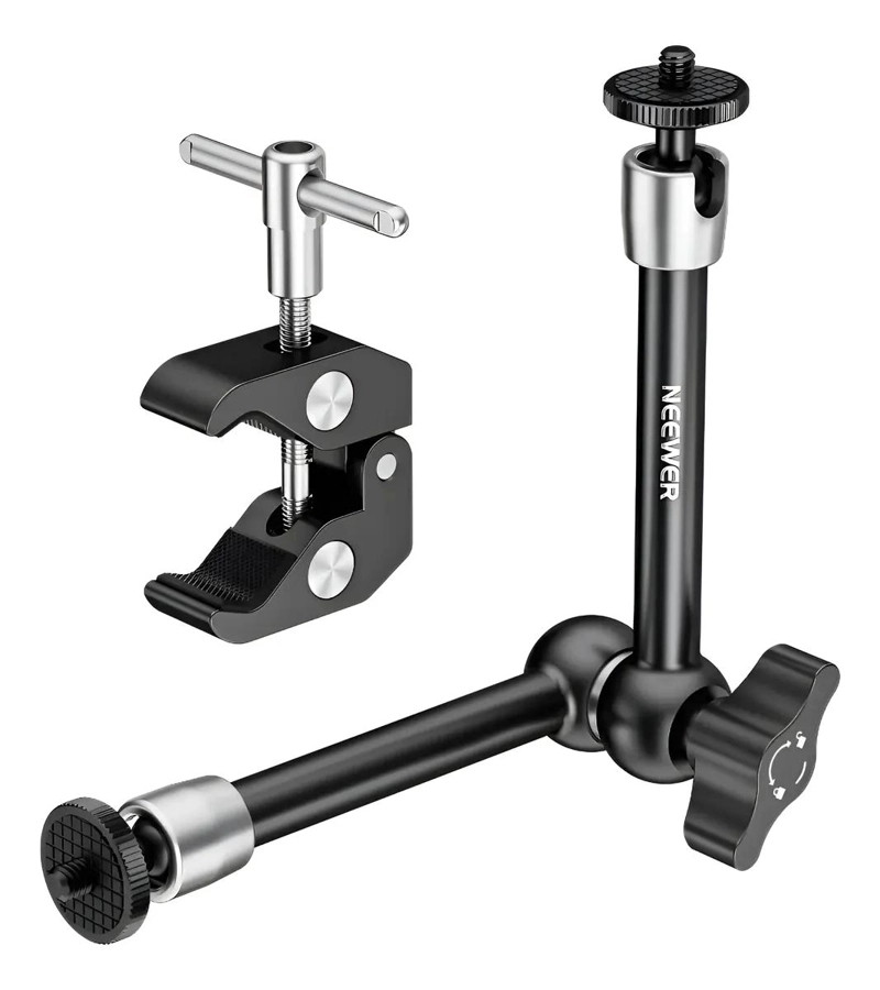 SUPER CLAMP CON BRAZO MAGICO DE 25CM PARA LUZ - 1