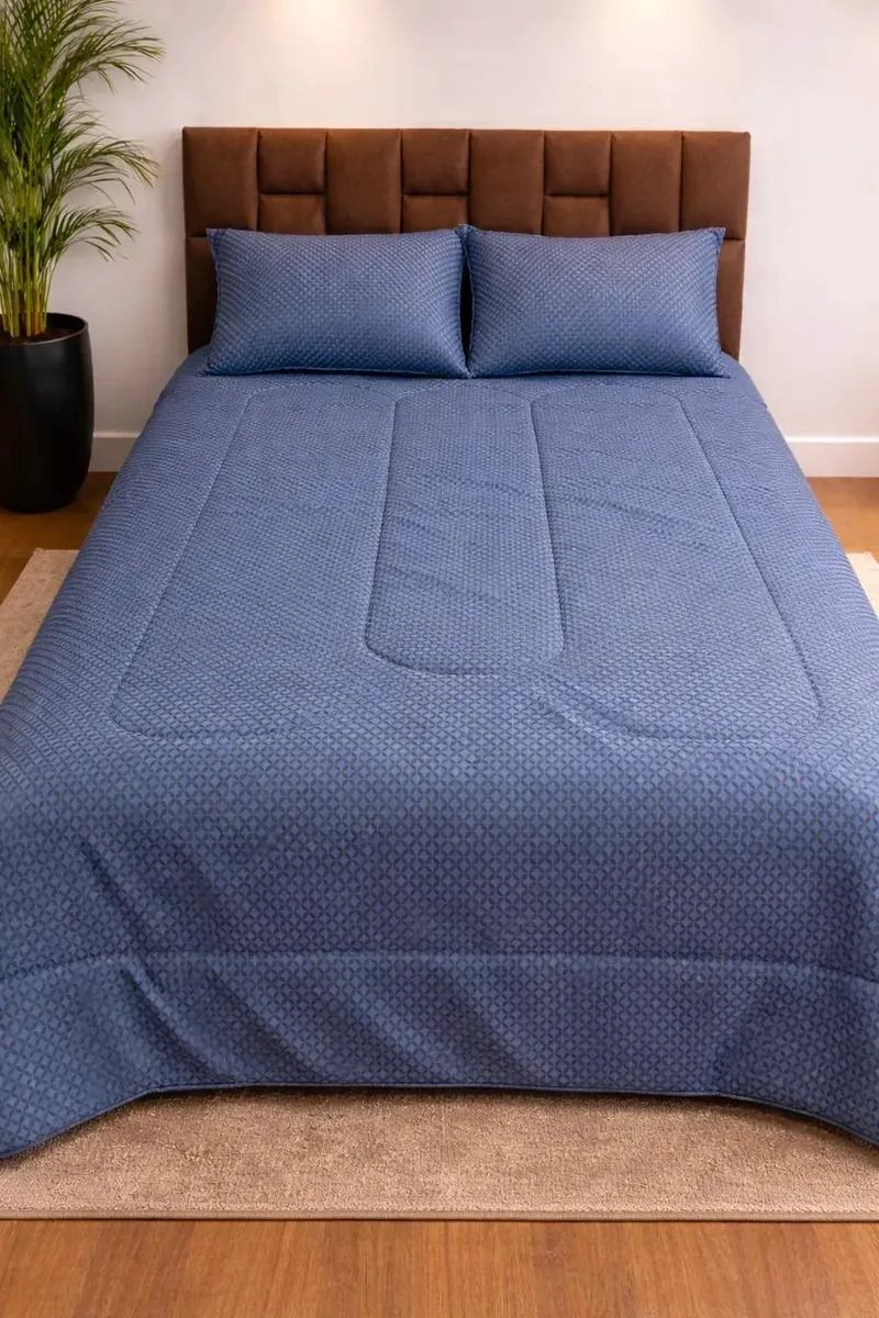 PLUMON REVERSIBLE KING ESTAMPADO AZUL - 1