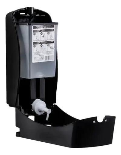 DISPENSADOR DE JABON LIQUIDO NEGRO INOXIDABLE 800ML - 3