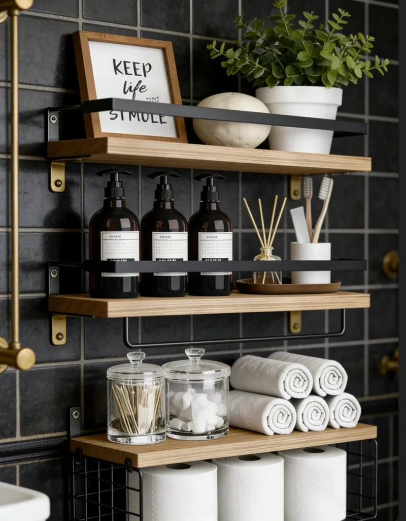 KIT DE REPISAS FLOTANTES PARA PARED Y BAÑO - 4