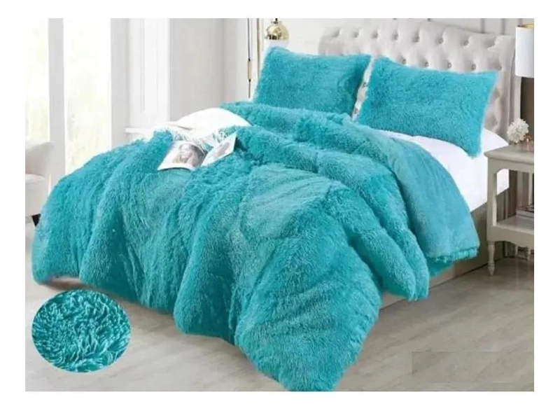 COBERTOR PLUMON SHERPA CHIPORRO PELUDO 2 PLAZAS - 1