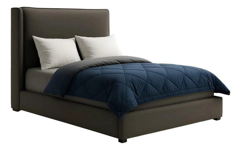 PLUMON EDREDON NORDICO KING 250X230 CM ALGODON GRIS AZUL - 1