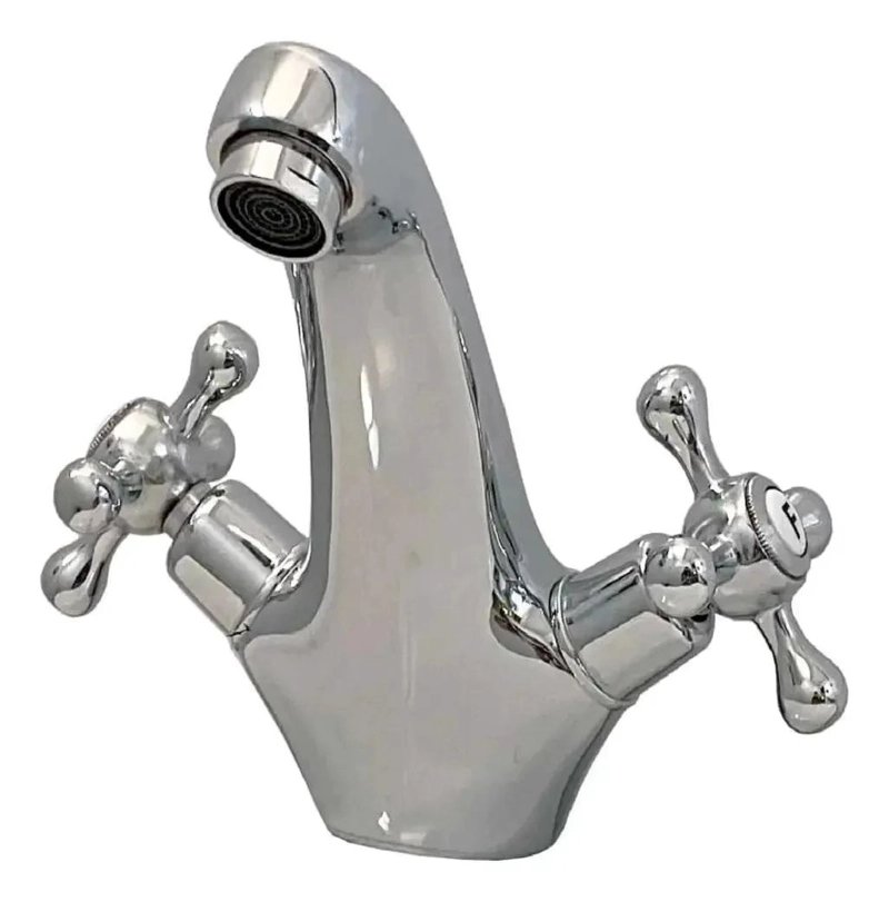 LLAVE MONOBLOCK PARA LAVATORIO EN METAL CROMADO - 5