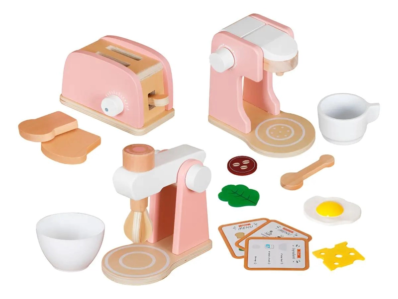 MINI COCINA DE MADERA PARA NIÑOS CON ELECTRODOME STICOS - 1