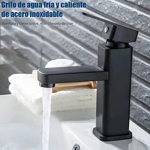 GRIFO MONOMANDO PARA BAÑO Y FREGADERO ACERO INOXIDABLE - 4