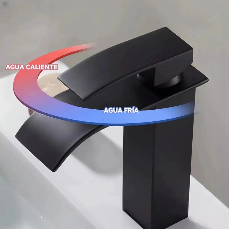 LLAVE MONOMANDO PARA LAVAMANOS ACERO INOXIDABLE - 5