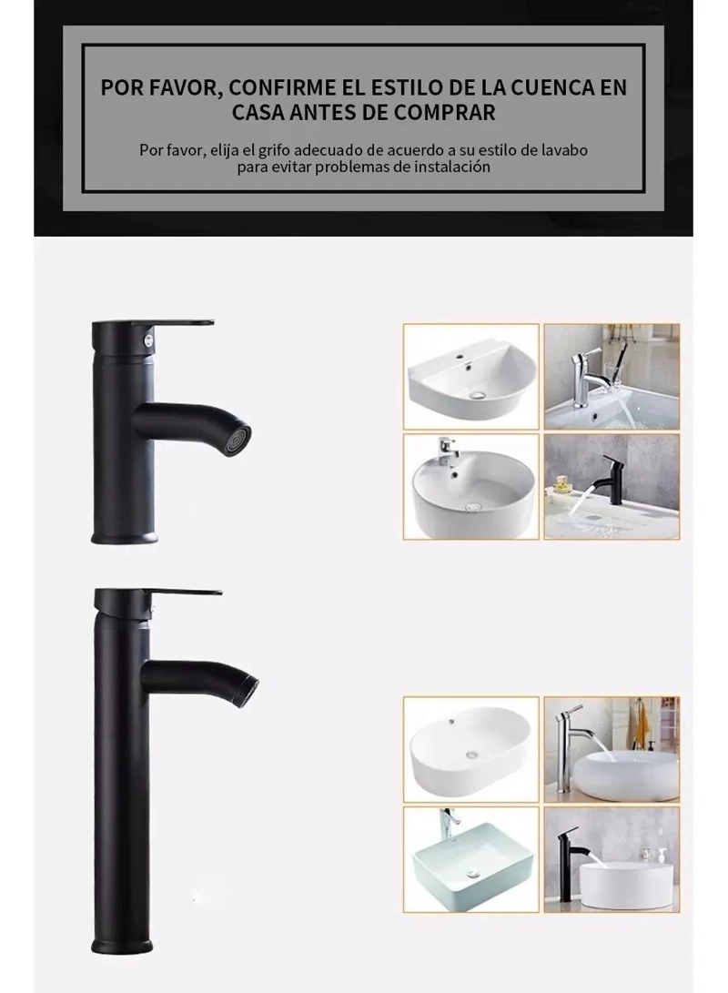 LLAVE MONOMANDO PARA VANITORIO EN ACERO INOXIDABLE - 2