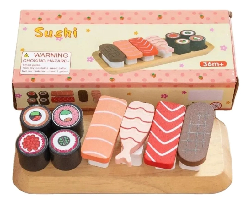 JUEGO DE SUSHI MAGNE TICO DE MADERA PARA NIÑOS - 2