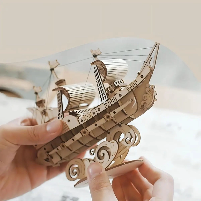 PUZZLE 3D DE MADERA BARCO DIPLOMATICO JAPONE S - 4