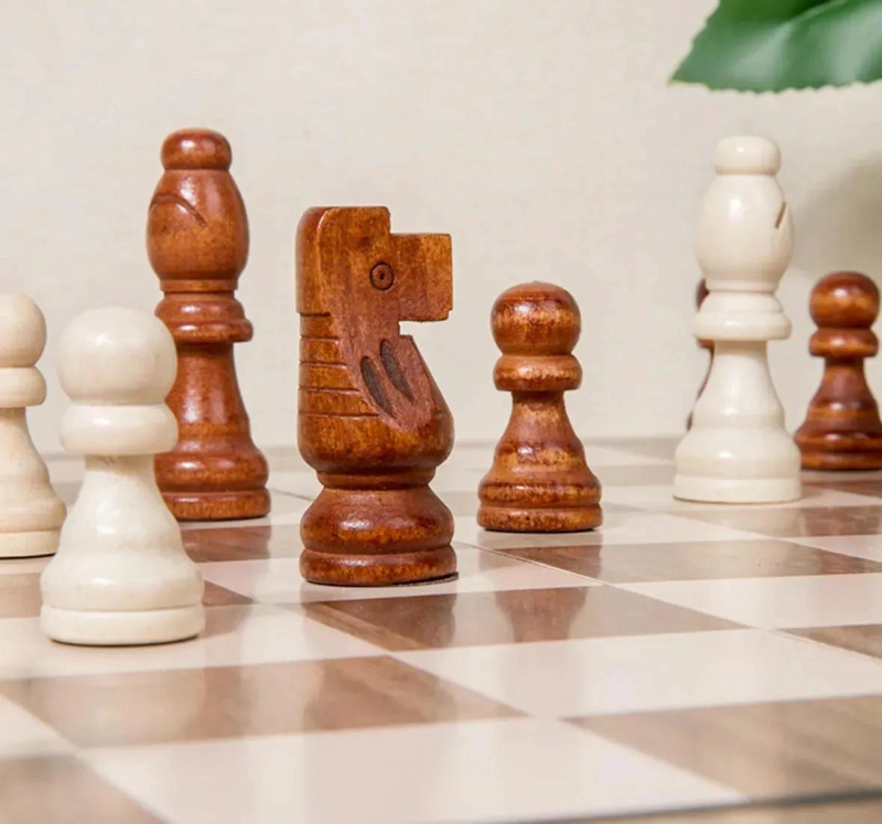 SET DE AJEDREZ MAGNE TICO DE MADERA 2 EN 1 - 5