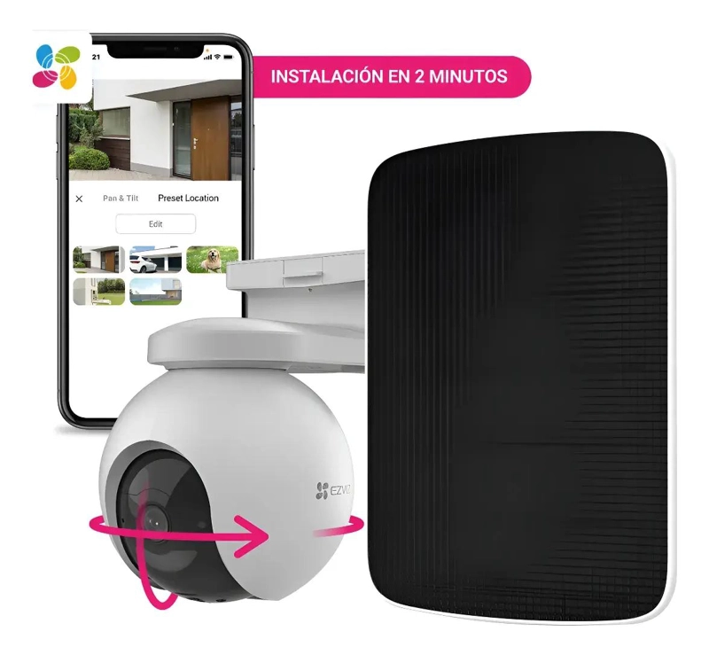 KIT CAMARA SEGURIDAD 4G CON PANEL SOLAR - 1